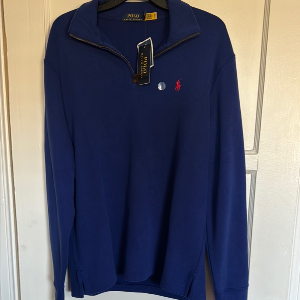 Polo Ralph Lauren Blue Zip Up Sweater